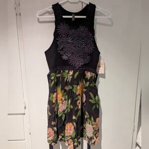Free People Black Sleeveless Dress NWT